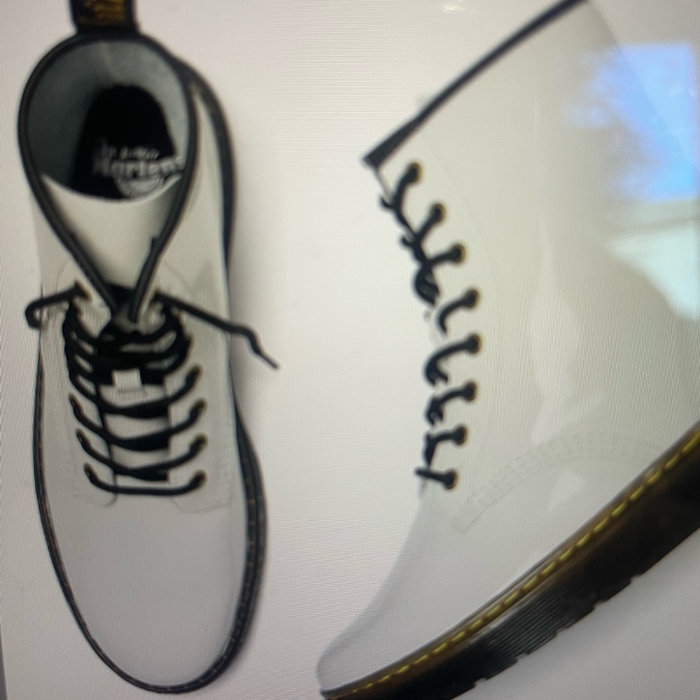 New white Dr Martens